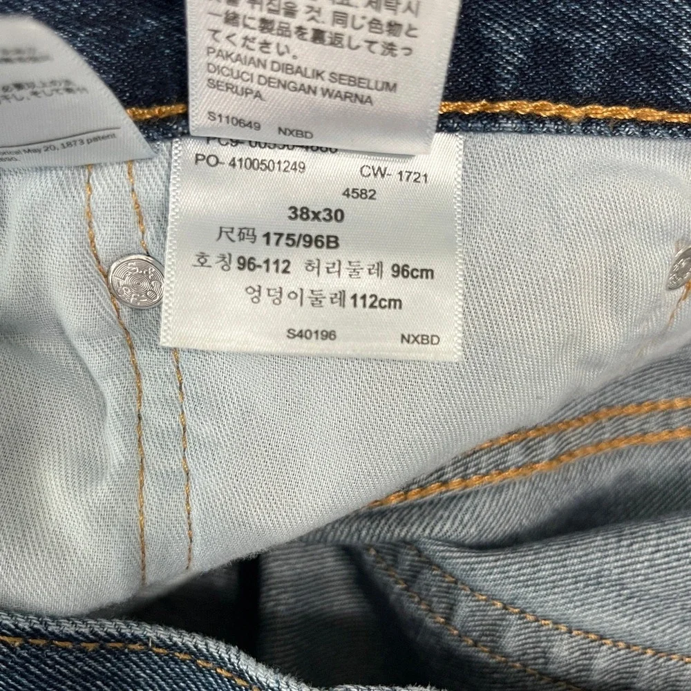 Levi's 550‎ Jeans Mens Size 38X30 Blue Denim Medium Wash Straight Relaxed Fit